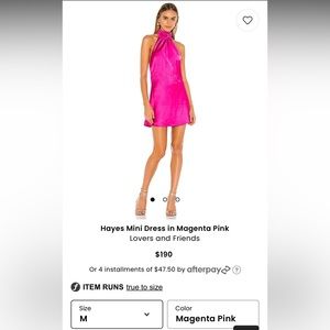 Lovers and Friends Low-back Mini dress